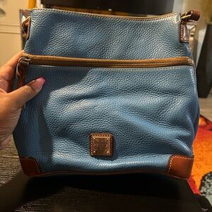 Dooney & Bourke Sky Blue Leather Shoulder Bag